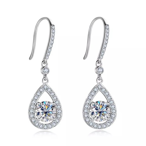 Jewelry - Certified 2ct. t.w. Diamond Brilliant Cut Dangle Earrings